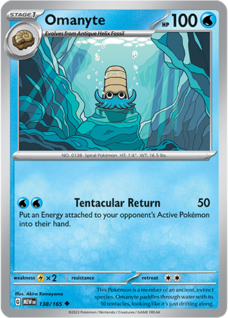 Omanyte - 138/165 - Normaal