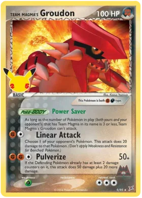 Team Magma’s Groudon - 9/95