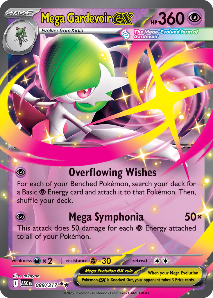 Mega Gardevoir ex - 89/217 - Holo