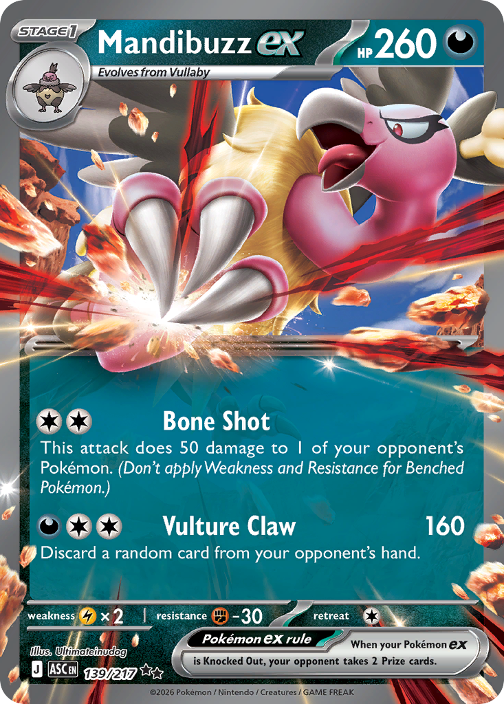 Mandibuzz ex - 139/217 - Holo