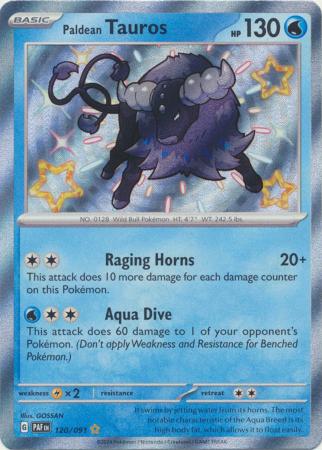 Paldea-Tauros Shiny Rare - 120/091