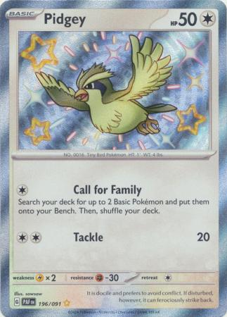 Pidgey Shiny Rare - 196/091