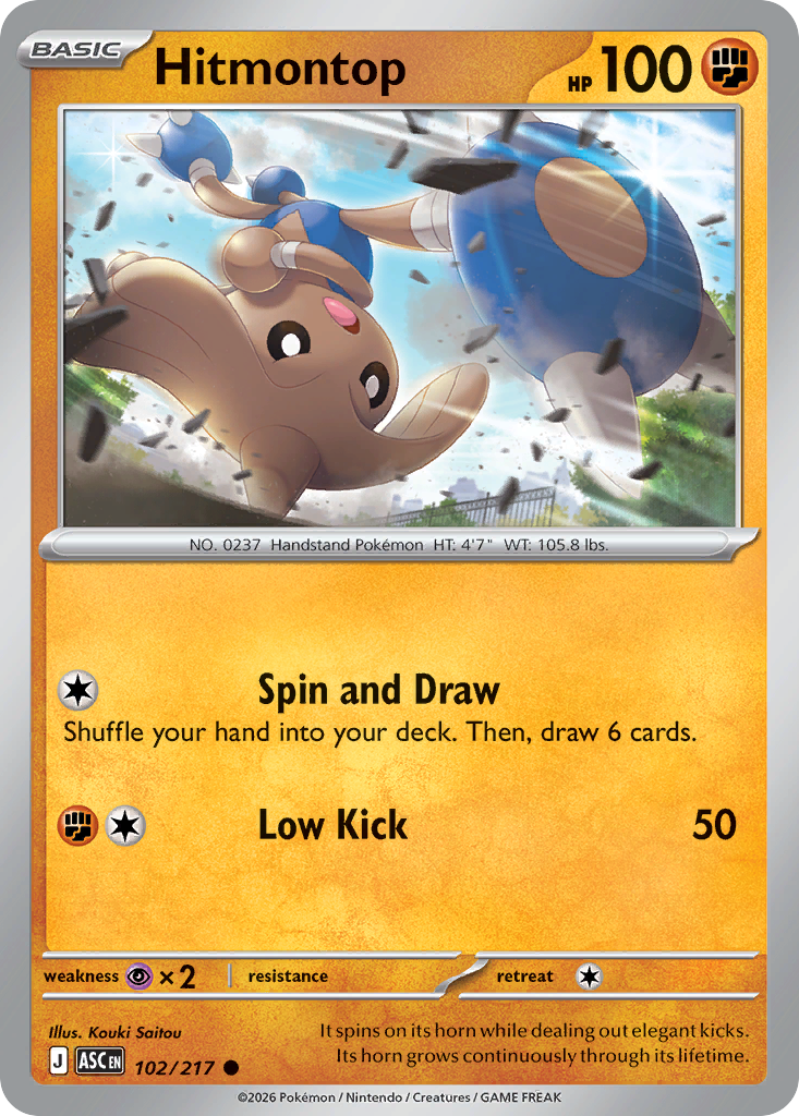 Hitmontop - 102/217 - Normaal