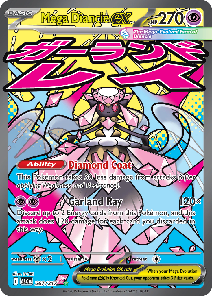 Mega Diancie ex - 267/217 - Holo