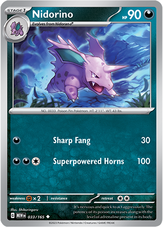 Nidorino - 33/165 - Normal