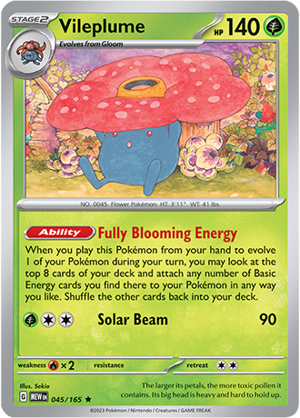 Vileplume - 45/165 - Holo