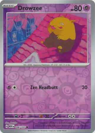 Drowzee - 96/165 - Reverse