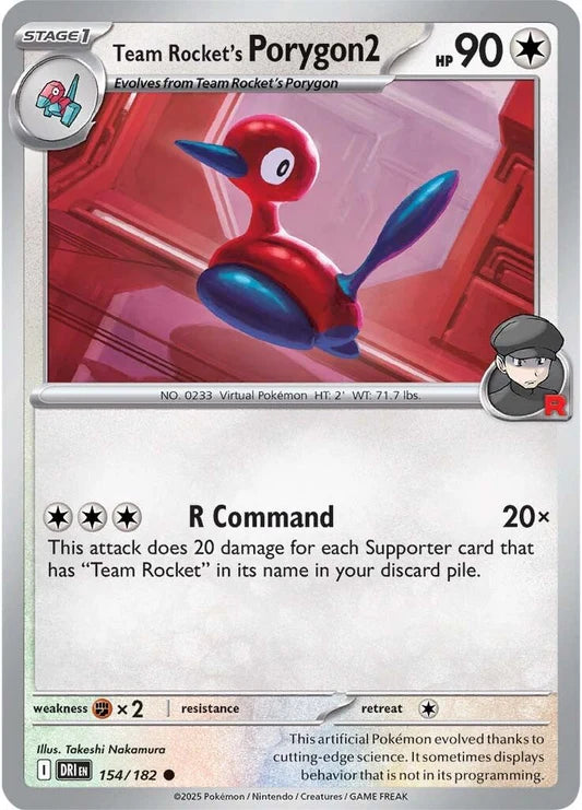 Team Rocket's Porygon2 - 154/182 - Normaal