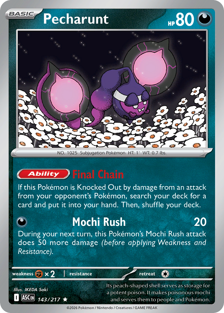 Pecharunt - 143/217 - Holo