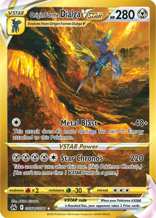 GG68 - Oorspronkelijke Vorm Dialga VSTAR - GG68/GG70 - Goud