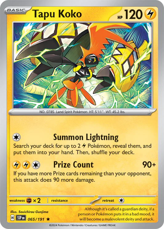 Tapu Koko - 65/191 - Holo
