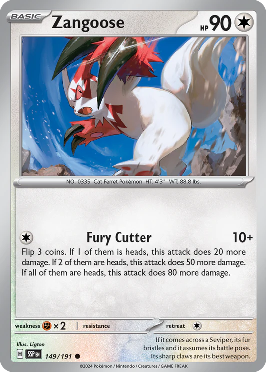Zangoose - 149/191 - Normal
