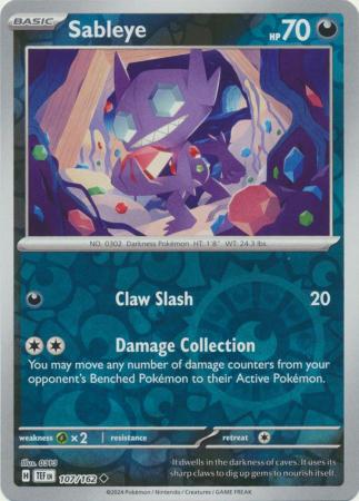 Sableye - 107/162 - Reverse