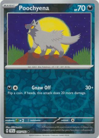 Poochyena - 105/162 - Reverse