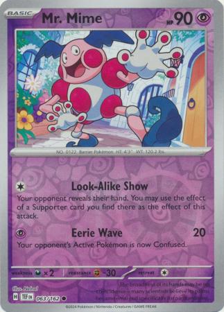 Mr. Mime - 63/162 - Reverse