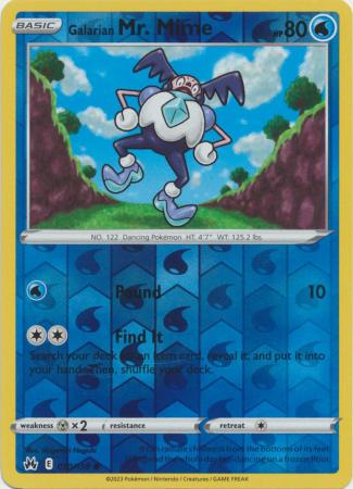 Galarian Mr. Mime - 30/159 - Reverse