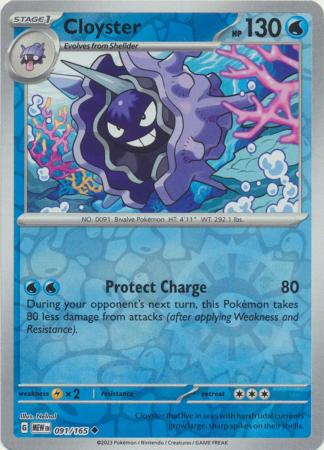 Cloyster - 91/165 - Reverse