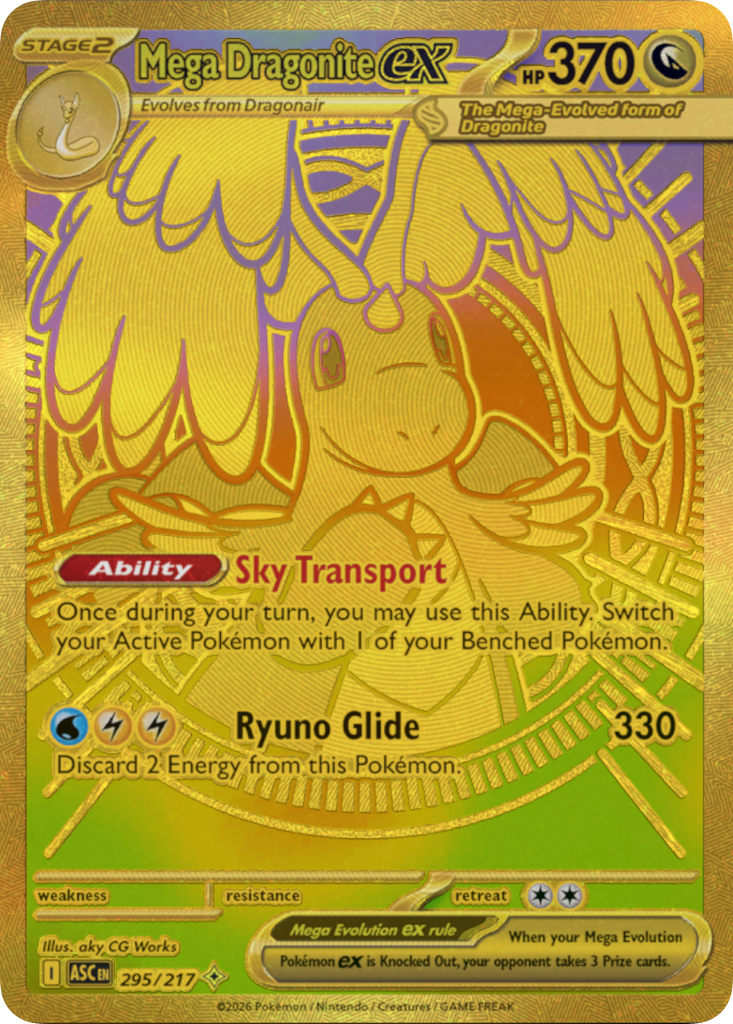 Mega Dragonite ex - 295/217 - Holo