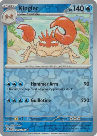 Krabby - 98/165 - Reverse