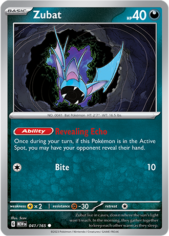 Zubat - 41/165 - Normaal