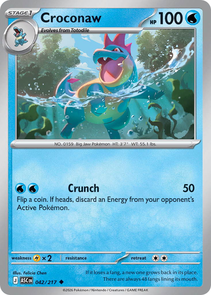 Croconaw - 42/217 - Normal