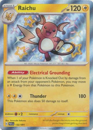 Raichu Shiny Rare - 132/091