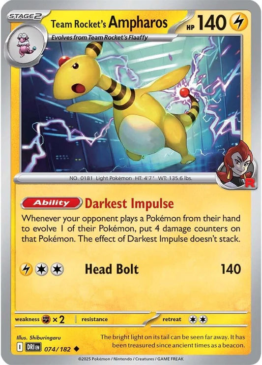 Team Rocket's Ampharos - 74/182 - Normaal