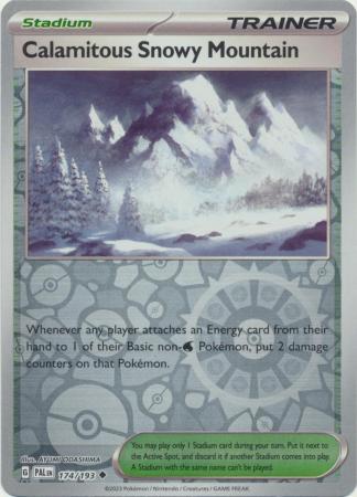 Calamitous Snowy Mountain - 174/193 - Reverse