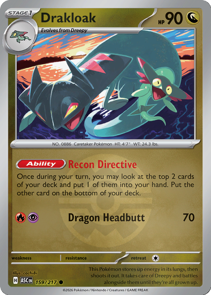 Drakloak - 159/217 - Quick Ball Holo