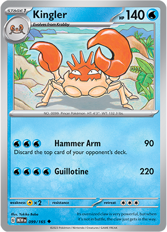 Kingler - 99/165 - Normaal