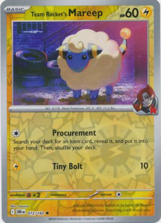 Team Rocket's Mareep - 72/182 - Reverse