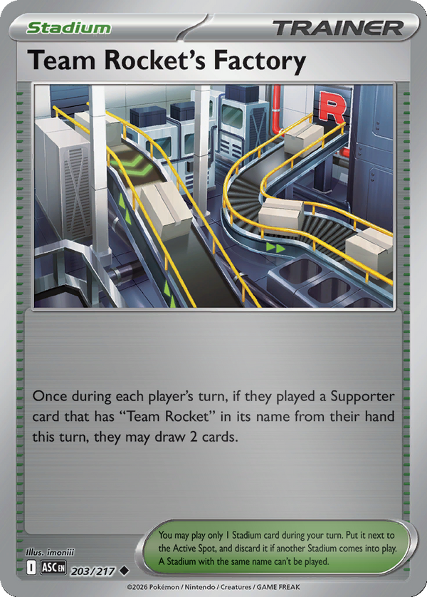 Team Rocket's Factory - 203/217 - Reverse Holo
