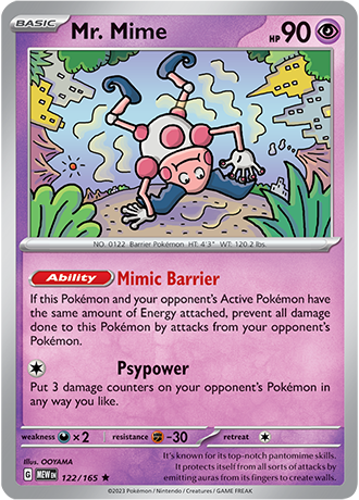 Mr. Mime - 122/165 - Holo