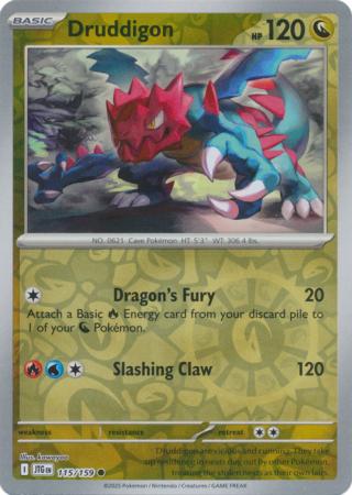 Druddigon - 115/159 - Reverse