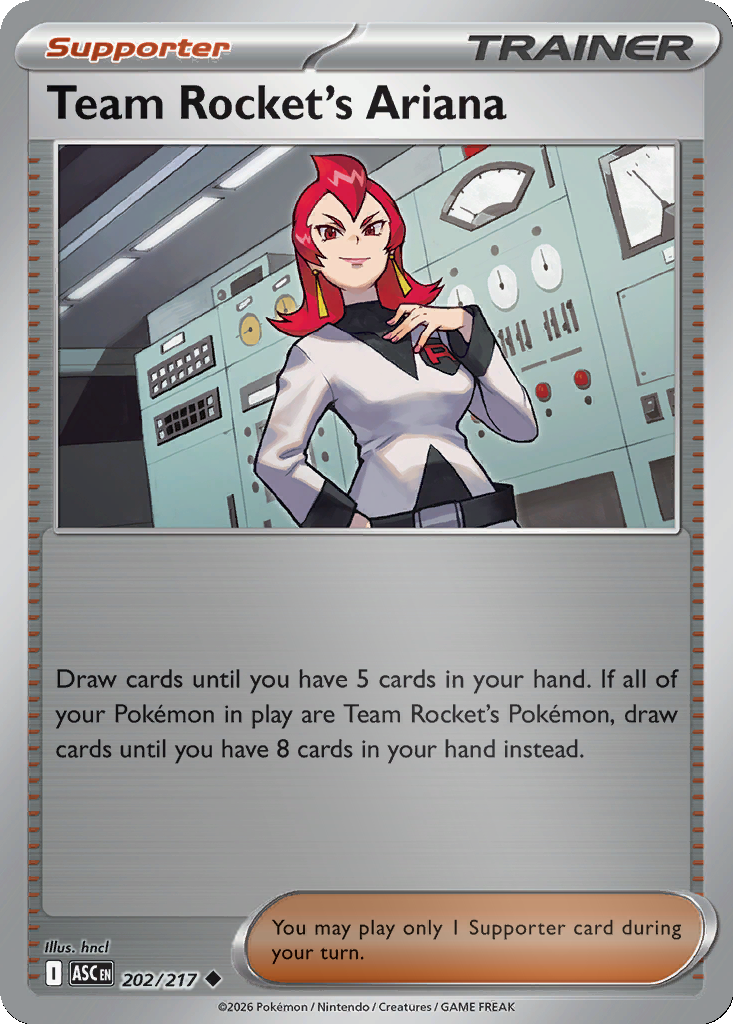 Team Rocket's Ariana - 202/217 - Reverse Holo