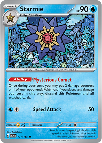 Starmie - 121/165 - Holo