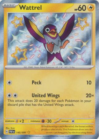 Wattrel Shiny Rare - 145/091