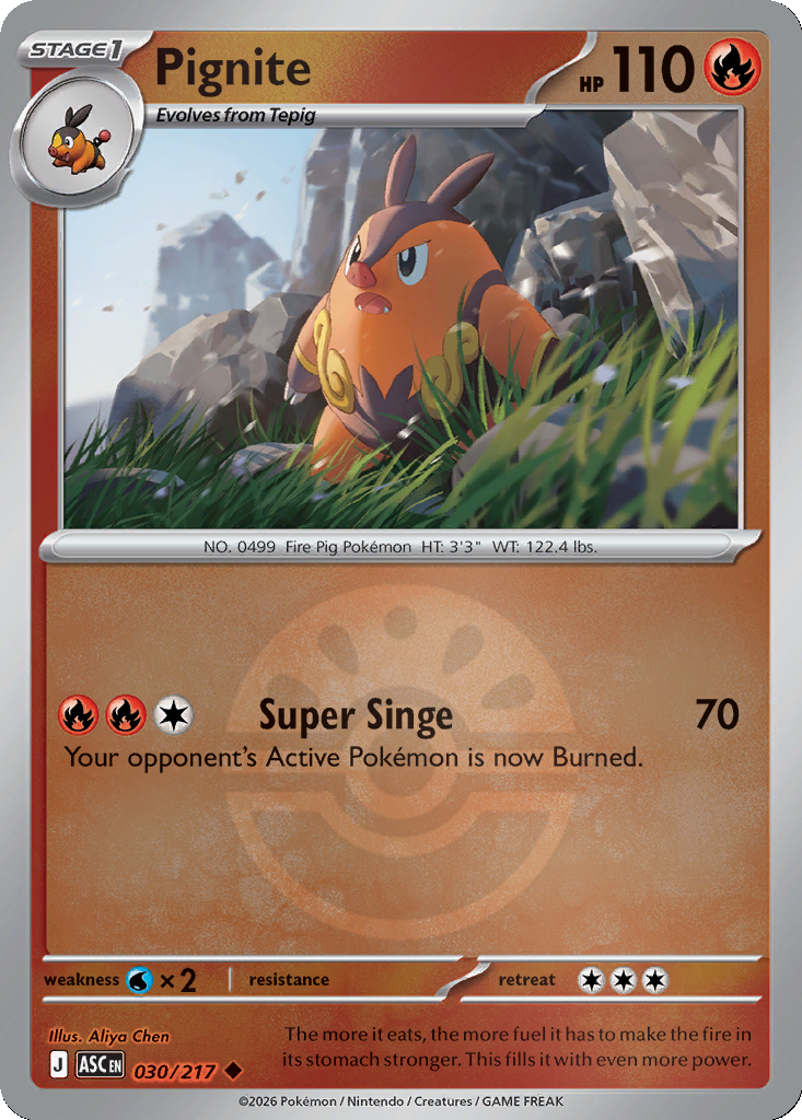 Pignite - 30/217 - Friend Ball Holo
