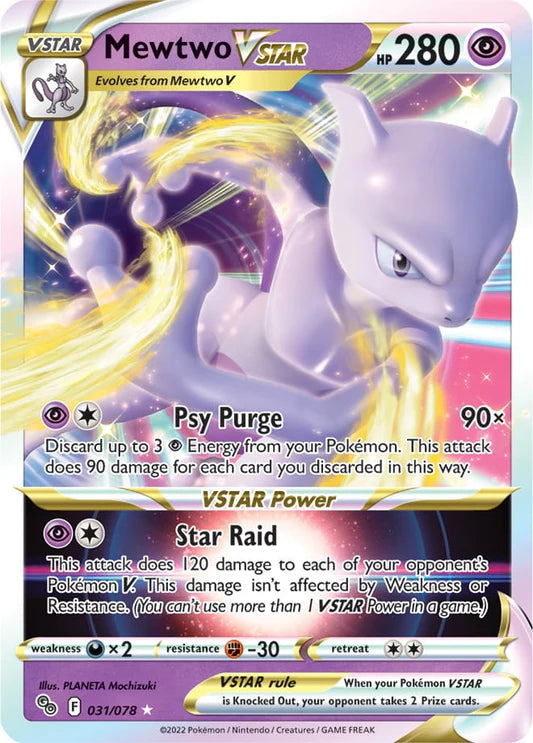 Mewtwo V star - 031/078