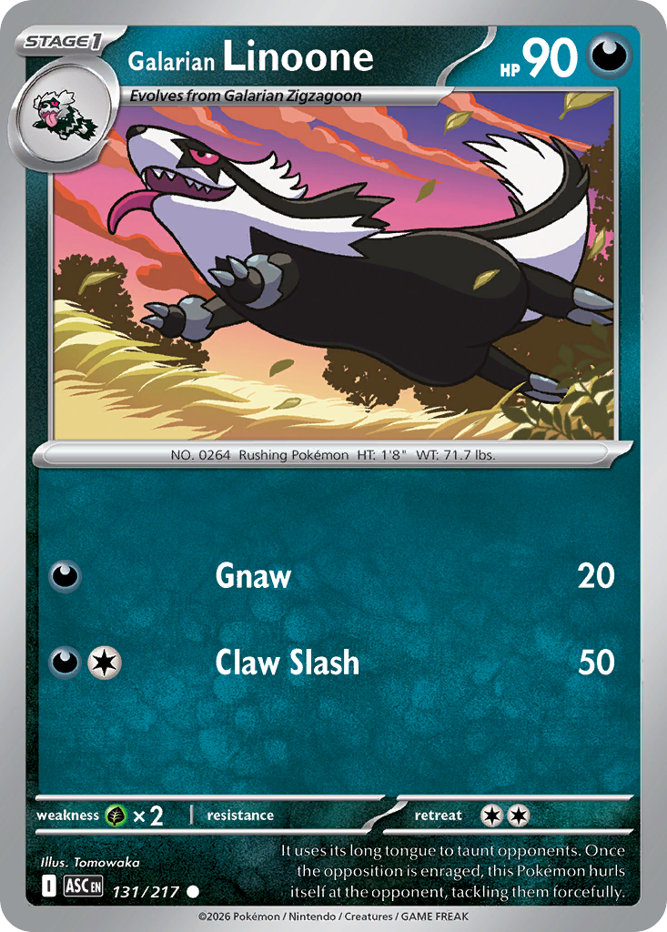 Galarian Linoone - 131/217 - Normaal