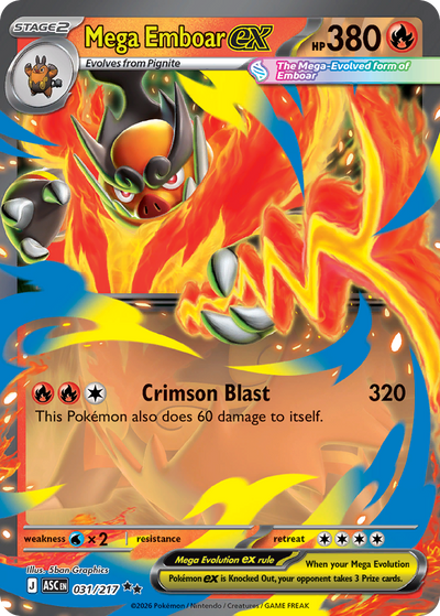 Mega Emboar ex - 31/217 - Holo