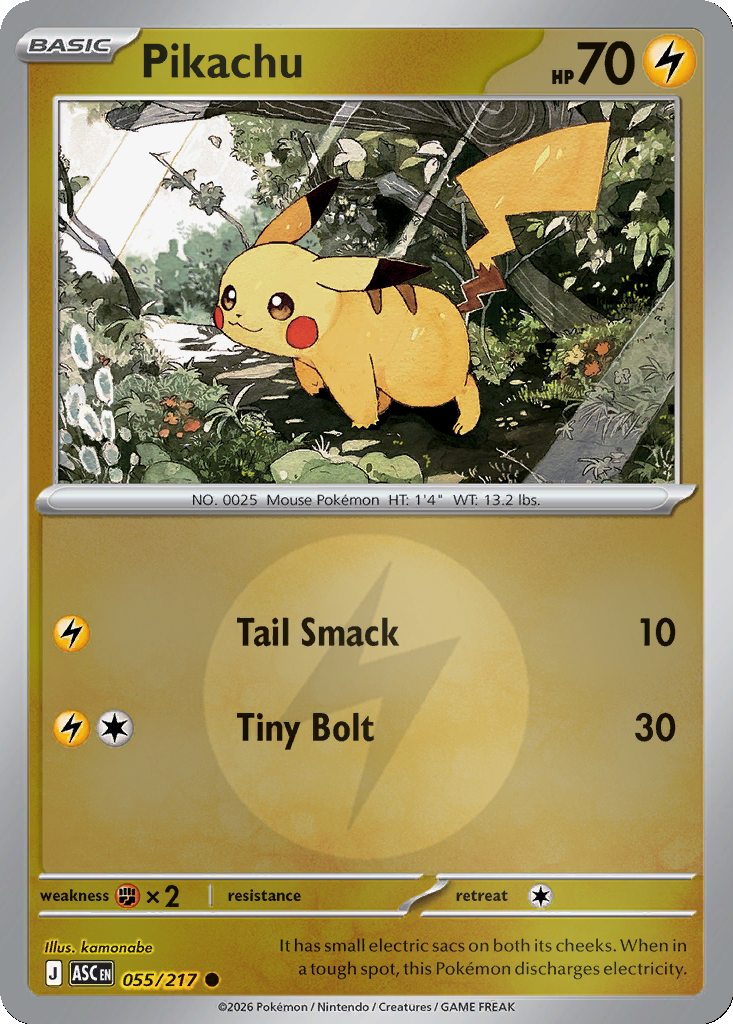 Pikachu - 55/217 - Reverse Holo