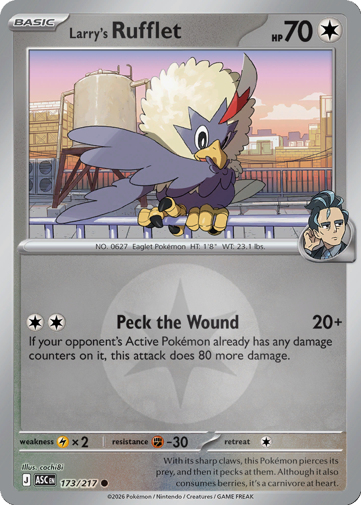 Larry's Rufflet - 173/217 - Reverse Holo