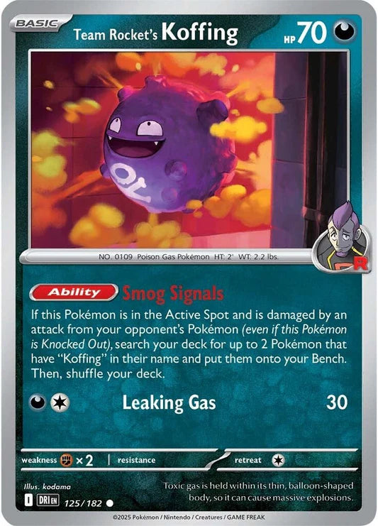 Team Rocket's Koffing - 125/182 - Normaal