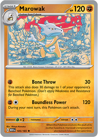 Marowak - 105/165 - Holo