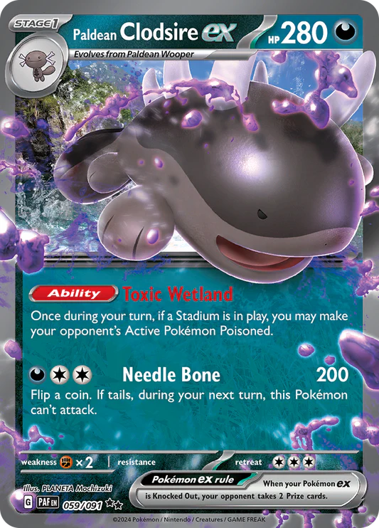 Paldean Clodsire ex - 059/091