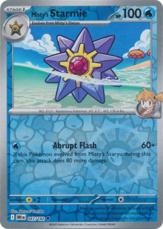 Misty's Starmie - 47/182 - Reverse