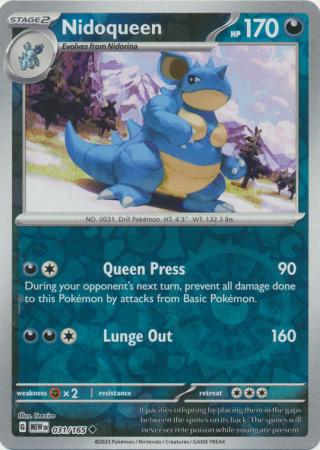 Nidoqueen - 31/165 - Reverse