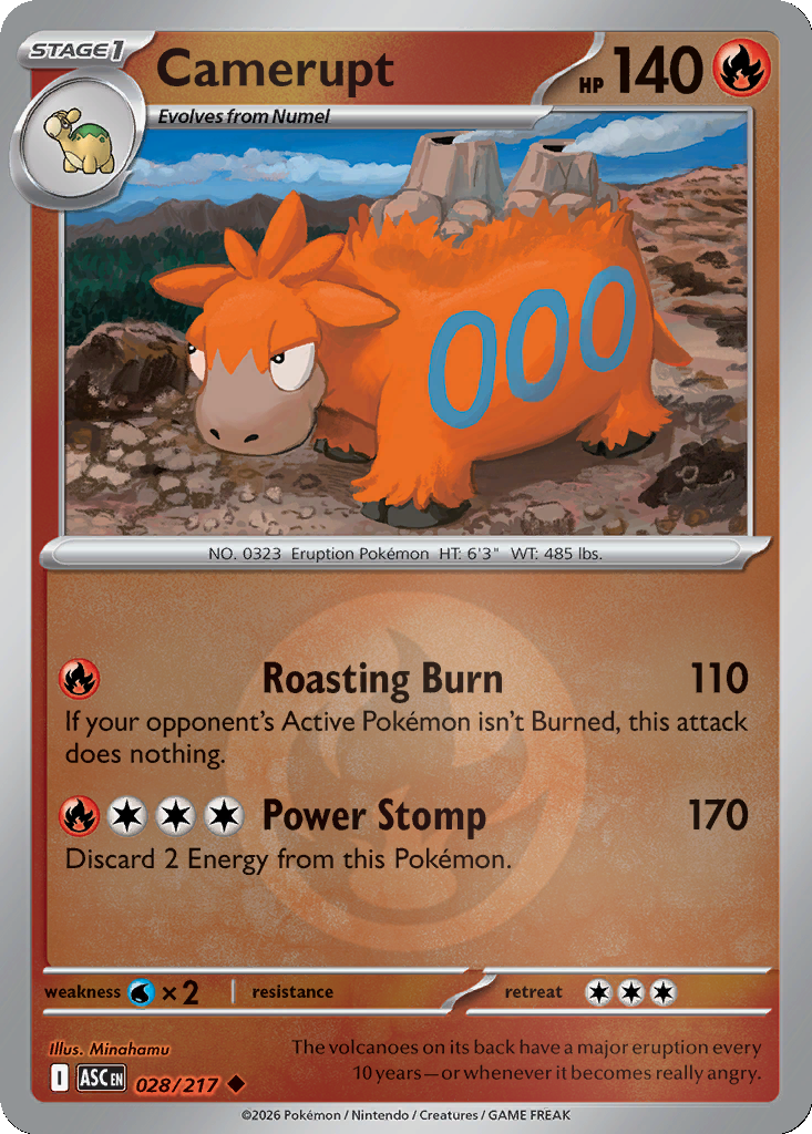 Camerupt - 28/217 - Reverse Holo