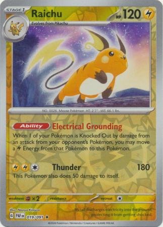 Raichu Reverse 019/091